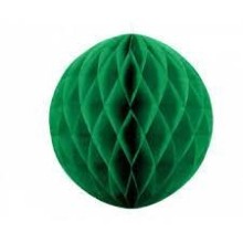 Paper decoration 'Honeycomb ball green' 40cm 1pc