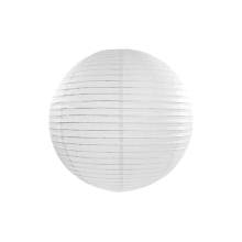 Paper decoration 'Lantern white' 25 cm 1pc