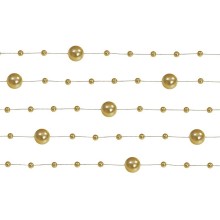 Garland with Pearls, Golden, 1.3 M