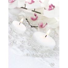Garland with pearls, white mother of pearl, 1.3 m
