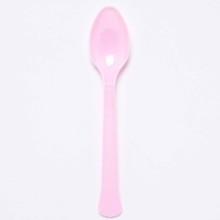 Marshmallow plastic spoon, 24 pcs in a pack