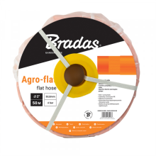 Flat hose AGRO-FLAT PE 4BAR 1 ½" / 50m - ORANGE