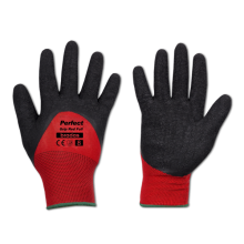 Gloves PERFECT GRIP RED FULL latex, size 9