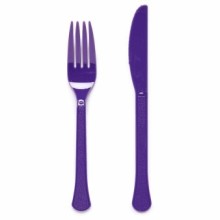 Set purple 24 pcs (fork 12 pcs + knife 12 pcs)