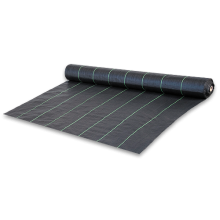 Anti-weed woven PP black UV, 70g, 0,6 x 100m