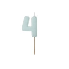 Candle 4, light blue