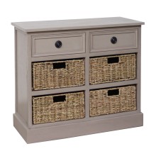 Cabinet with basket drawers KENT 76x33xH66cm
