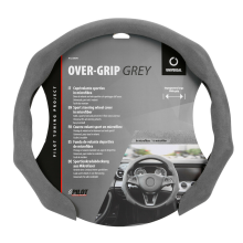 Sporty microfiber steering wheel cover