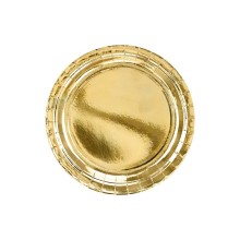 Plate 23.00cm Gold, pack of 6