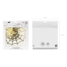 Decoration 'Spider's web' golden, 3 pcs in a pack