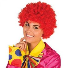 Clown wig red