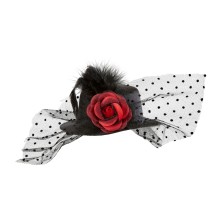 Mini hat with a rose