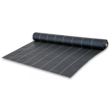 Anti-weed woven PP black UV, 70g, 0,4 x 100m