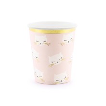 Drinking cup Cat 200ml, 6 pcs