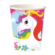 Drinking cup 250ml 'Unicorn', pack of 8