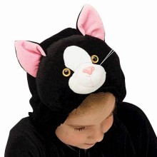 Children's costume Cat black (128 cm)