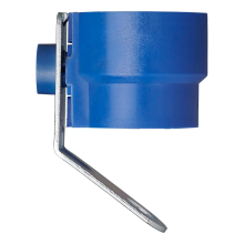 Trailer power cord plug holder blue