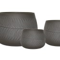 Lillepott, madal PALM-2, D36xH25cm, pruun