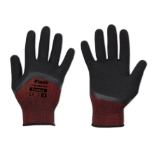 Gloves FLASH GRIP RED FULL latex, size 9
