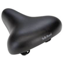 Bicycle saddle with springs