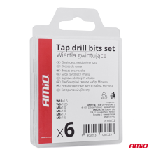 Set of thread drills 6 pcs M3 to M10