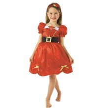 Children's costume 'Miss Santa' (3-5 years)