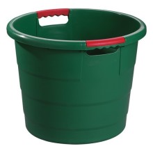 Multi-purpose round container TONI, green 30L