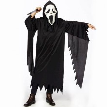 Children's costume (Ghost black/Scream) 128cm