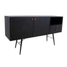 Kummut LUXEMBOURG 150x40xH80cm, must melamiin