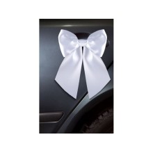 Wedding ribbon white 18 cm (2 pcs)