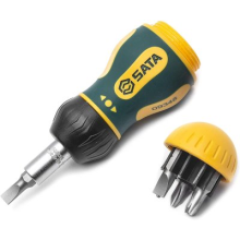 Screwdriver with interchangeable tips