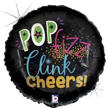 HNY Pop Fizz glitter balloon