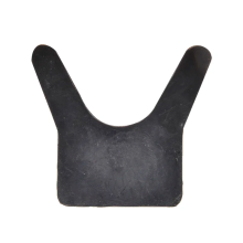 Black rubber nose rest for boat trailer