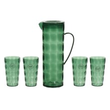 Set LIMONE mug, 4 glasses, green