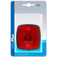 Rear light red 66x62mm without bulb