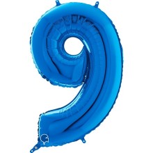 Number "9" Blue
