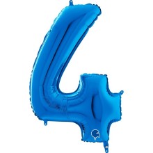 Number "4" Blue