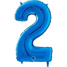 Number "2" Blue