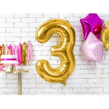 Number "3" Gold