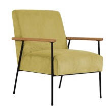 Armchair JADE 63x75,5xH85,5cm, yellow