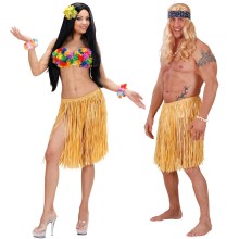 Hawaiian skirt 55 cm (natural)