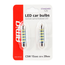Led bulbs 2 pcs 15SMD C5W 39mm 12V