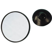 Interior mirror with suction cup