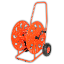 Hose reel cart 3/4" 140m PROFESSIONAL - inflated wheels