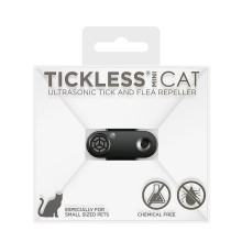 TICKLESS MINI CAT Ultrasonic pendant against ticks and fleas, black