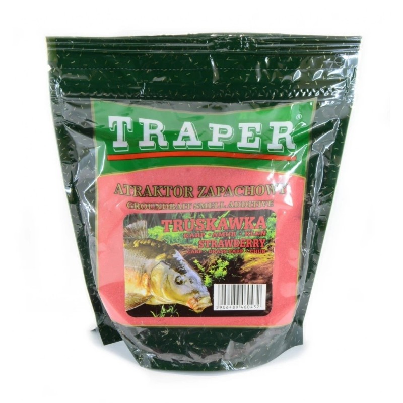 Groundbait additive TRAPER Atraktor Strawberry 250g