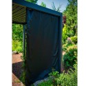 Gazebo MIRADOR 3x3xH2,5m with curtains, dark grey