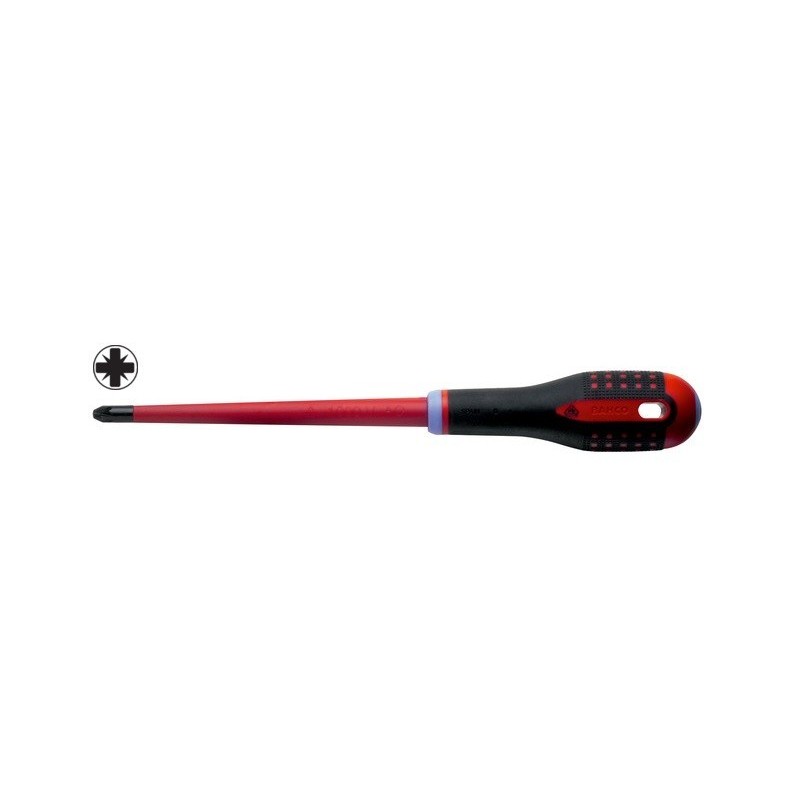 Insulated screwdriver ERGO™ SLIM Pozidriv PZ2x100mm 1000V VDE Insulated screwdriver ERGO™ SLIM Pozidriv PZ2x100mm 1000V VDE
