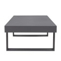 Coffee table FLUFFY 133x73,5xH42cm, grey