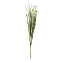 Grass with daisy 3x IN GARDEN, H70cm, yellow/ valge